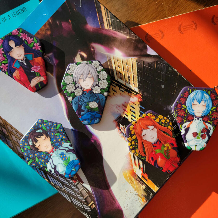 NGE Coffin Buttons $7